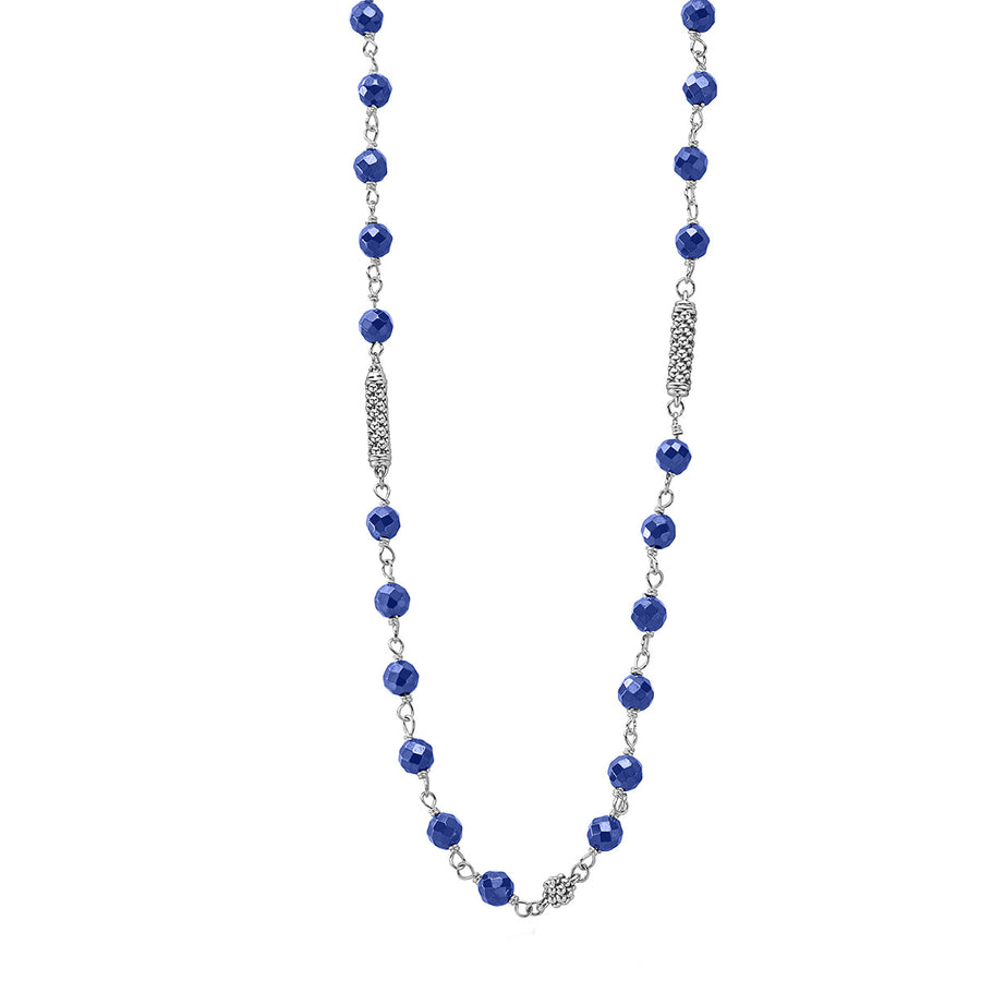 Ceramic Beaded 5 Station Chain Necklace