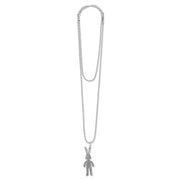 Rare Wonders Moving Rabbit Pendant Necklace