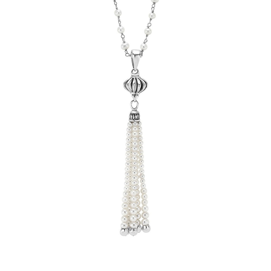Pearl Tassel Pendant Necklace