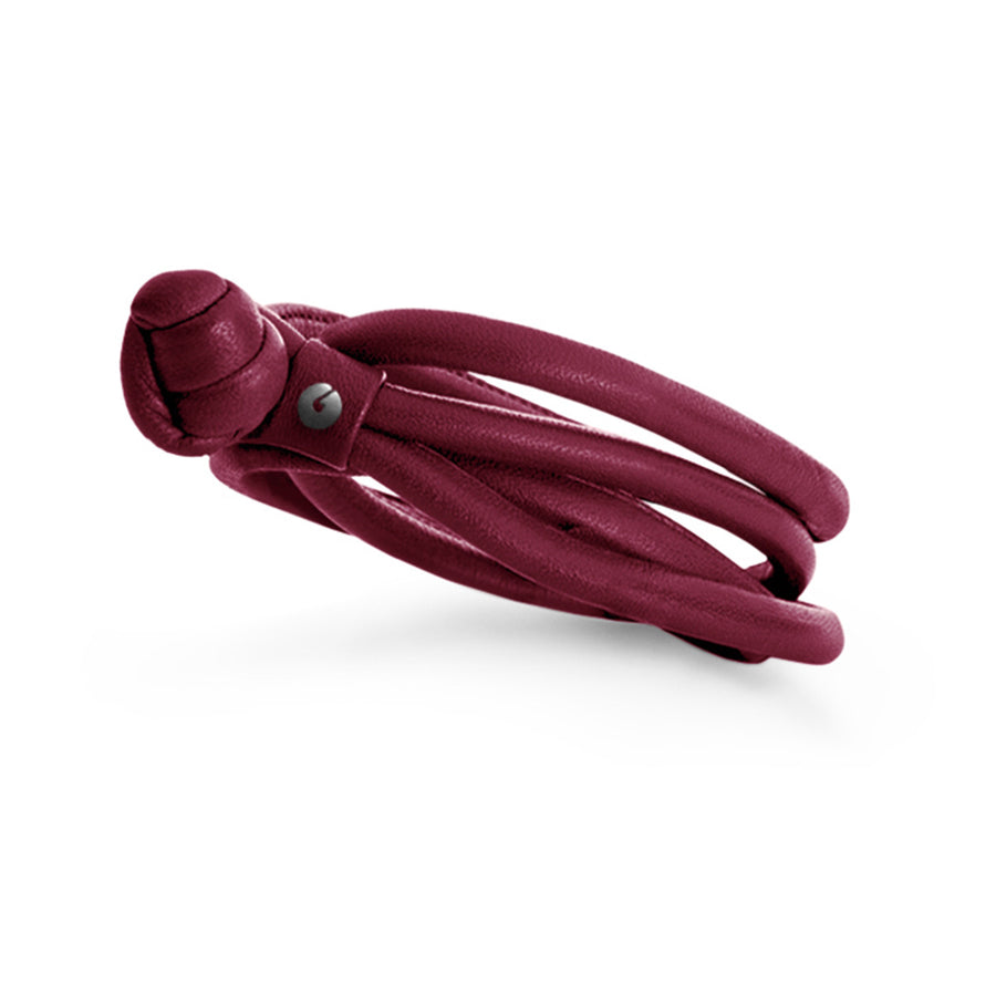 Wine Red Leather Bracelet