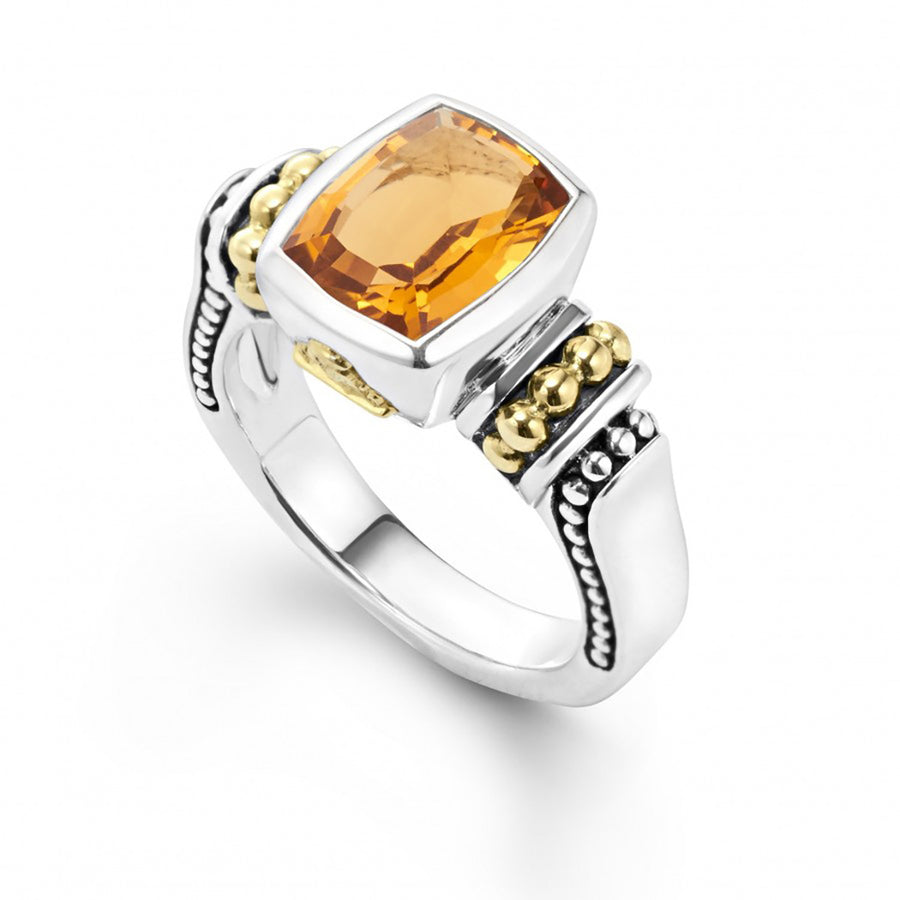 Caviar Color Gemstone Ring