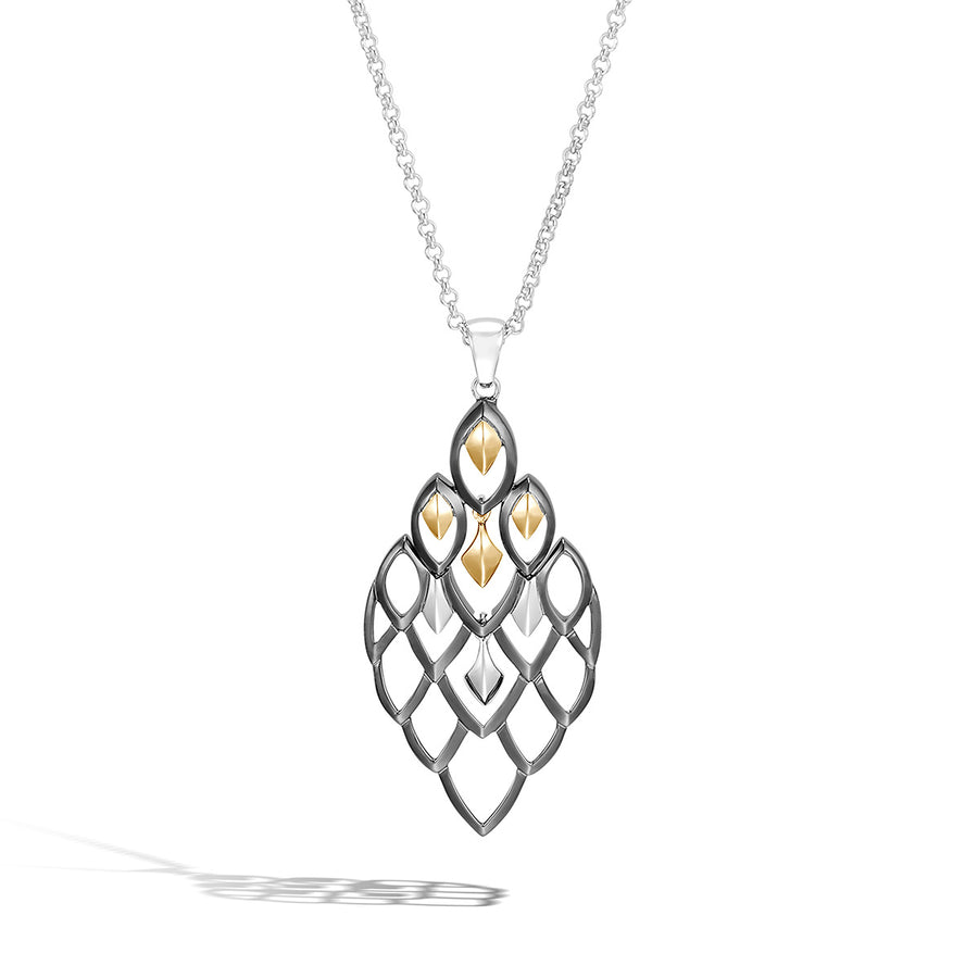 Legends Naga 18K Gold and Silver Pendant Necklace