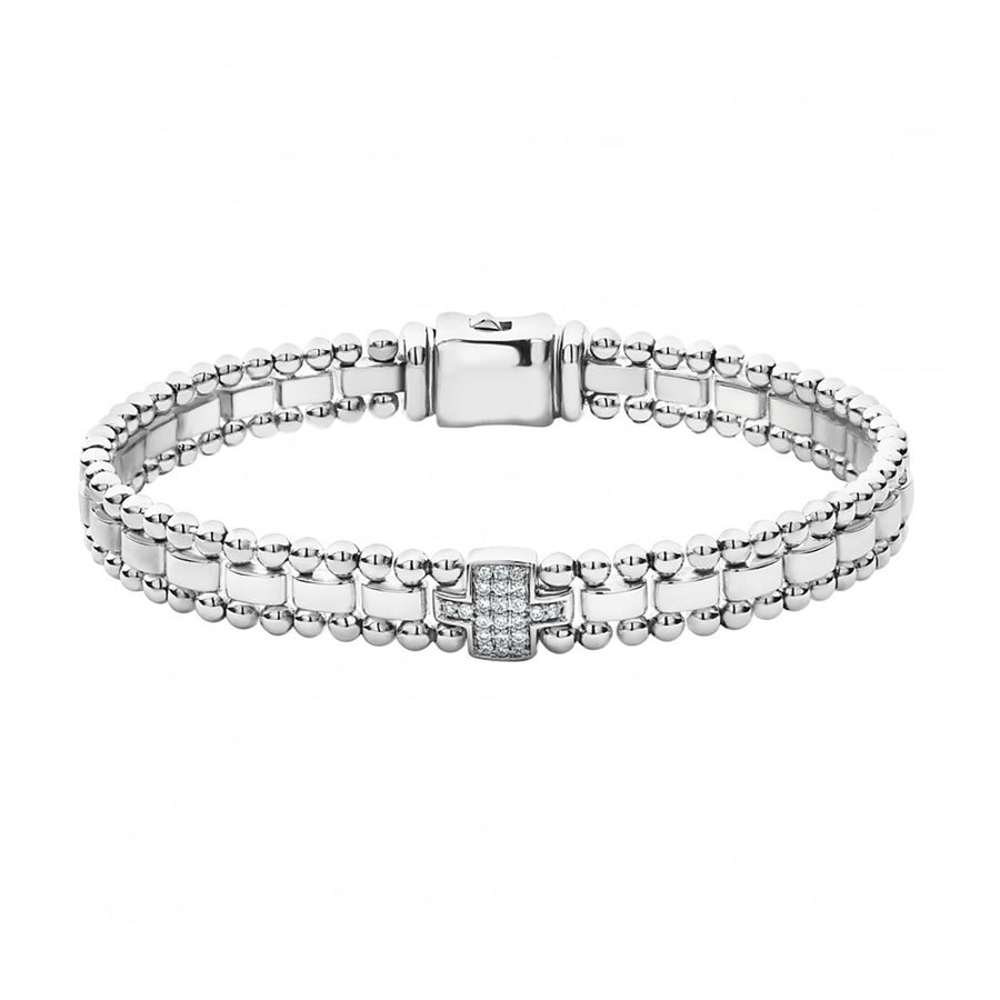 Single Station Diamond Link Bracelet