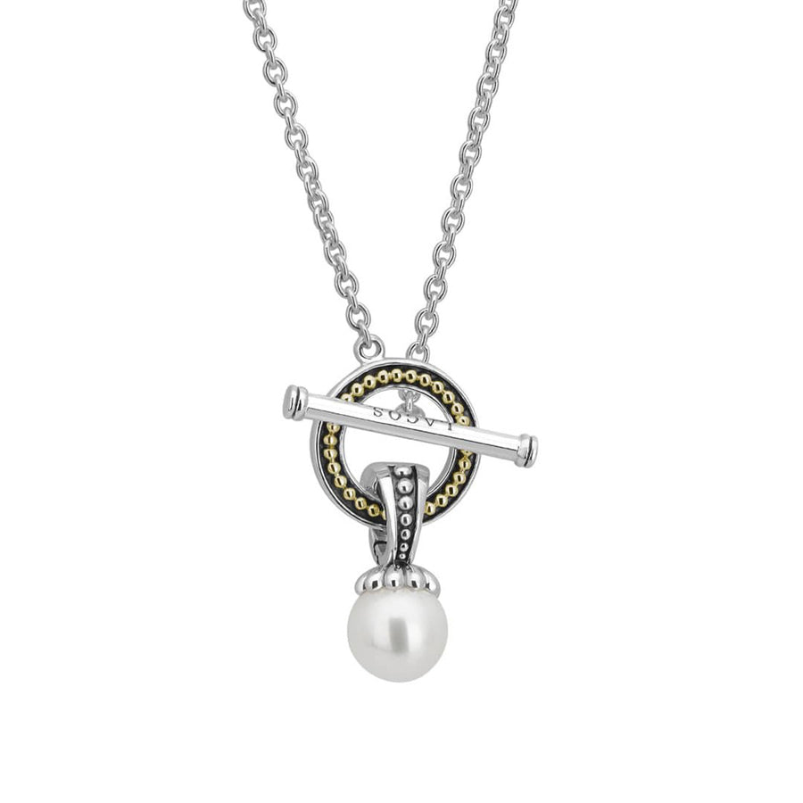 Pearl Toggle Pendant Necklace